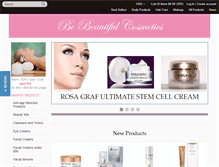 Tablet Screenshot of bebeautifulcosmetics.com